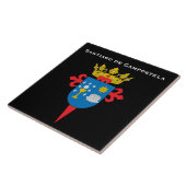 Santiago de Campostela * Spanje Ceramic Tile Tegeltje (Zijkant)