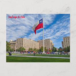 Santiago de Chile, Bandera Bicentenario Briefkaart