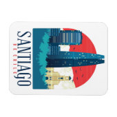 Santiago de Chile  Skyline Foto Magneet (Horizontaal)