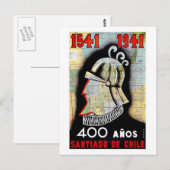 Santiago de Chili Briefkaart (Voorkant / Achterkant)