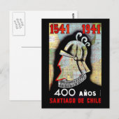 Santiago de Chili Briefkaart (Voorkant / Achterkant)