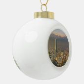 Santiago de Chili LuchtvaartUitzicht uit San Crist Keramische Bal Ornament (Links)