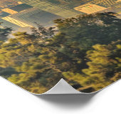 Santiago de Chili LuchtvaartUitzicht uit San Crist Poster (Hoek)