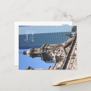 Santiago de Chili, oud en nieuw Briefkaart