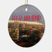 Santiago de Chili — Panoramisch keramisch siergoed Ornament (Links)