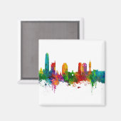 Santiago de Chili Skyline Magneet (Voorkant / Achterkant)