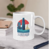 Santiago de ChilVintage Skyline Koffiemok