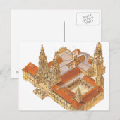 Santiago de Compostela Cathedral Spanje Briefkaart (Voorkant / Achterkant)