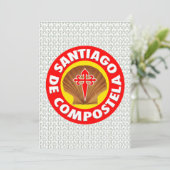 Santiago de Compostela Kaart (Staand voorkant)