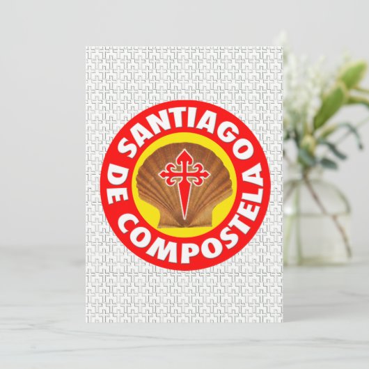 Santiago de Compostela Kaart (Staand voorkant)