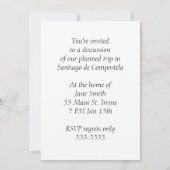 Santiago de Compostela Kaart (Achterkant)