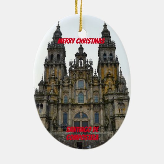 Santiago de Compostela Keramisch Ornament (Achterkant)