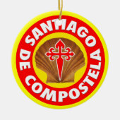 Santiago de Compostela Keramisch Ornament (Voorkant)