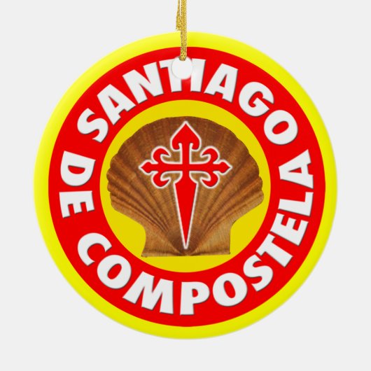 Santiago de Compostela Keramisch Ornament (Achterkant)