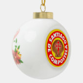 Santiago de Compostela Keramische Bal Ornament (Links)