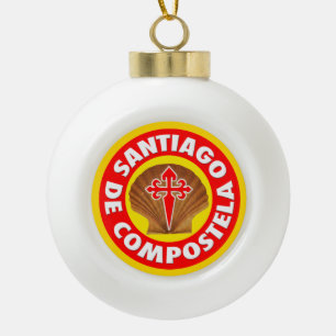 Santiago de Compostela Keramische Bal Ornament