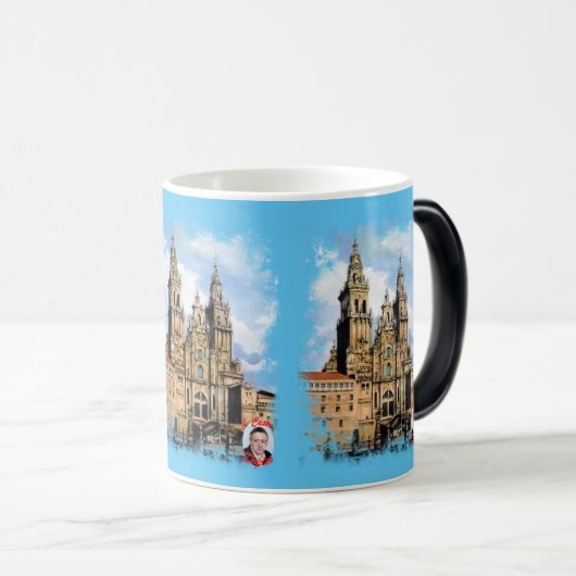 Santiago de Compostela Magische Mok (Voorkant rechts)