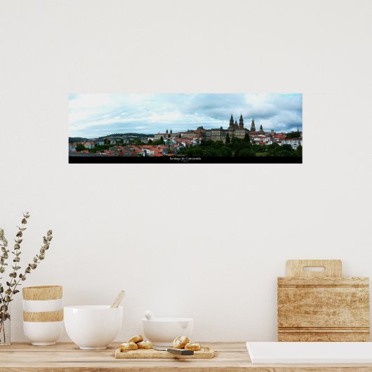 SANTIAGO DE COMPOSTELA POSTER (Keuken)