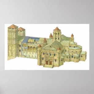 Santiago de Compostela Romanesque Cathedral 3 Poster