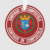 Santiago de Compostela Round Emblem Ornament (voorkant)