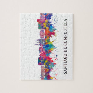 Santiago de Compostela Spain Skyline Legpuzzel