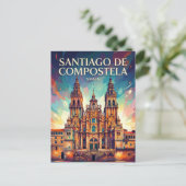 Santiago de Compostela Spanje Briefkaart (Staand voorkant)