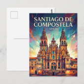 Santiago de Compostela Spanje Briefkaart (Voorkant / Achterkant)