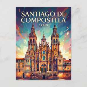 Santiago de Compostela Spanje Briefkaart