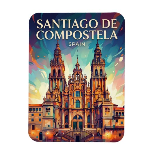 Santiago de Compostela Spanje Magneet (Verticaal)