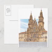 Santiago de Compostela Westerne gevel. Spanje Briefkaart (Voorkant / Achterkant)