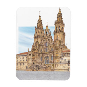 Santiago de Compostela Westerne gevel. Spanje Magneet