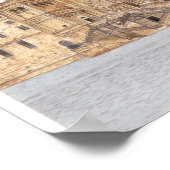 Santiago de Compostela Westerne gevel. Spanje Poster (Hoek)