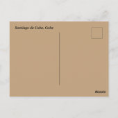 Santiago de Cuba in Cuba Briefkaart (Achterkant)