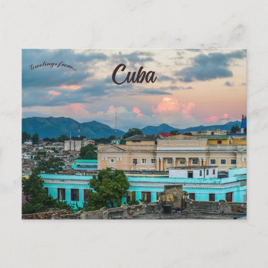 Santiago de Cuba in Cuba Briefkaart (Voorkant)