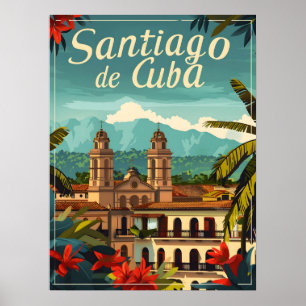 Santiago de Cuba: ritmische ziel van het Caribisch Poster