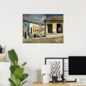 Santiago de Cuba Street Scene Poster (Thuiskantoor)