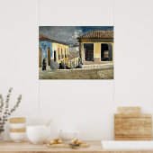 Santiago de Cuba Street Scene Poster (Keuken)