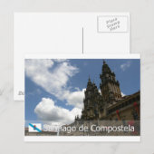 Santiago e Compostela, Espanha Briefkaart (Voorkant / Achterkant)