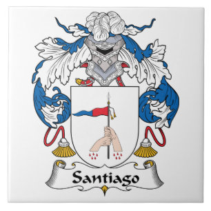 Santiago Family Crest Tegeltje