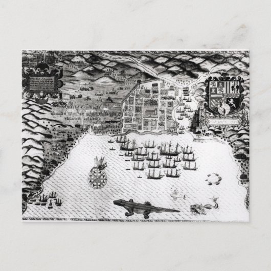 Santiago, Kaapverdië, 1589 Briefkaart (Voorkant)