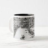 Santiago, Kaapverdië, 1589 Tweekleurige Koffiemok (Voorkant links)