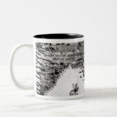 Santiago, Kaapverdië, 1589 Tweekleurige Koffiemok (Links)