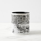 Santiago, Kaapverdië, 1589 Tweekleurige Koffiemok (Center)