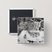 Santiago, Kaapverdië, 1589 Vierkante Button 5,1 Cm (Voorkant /achterkant)