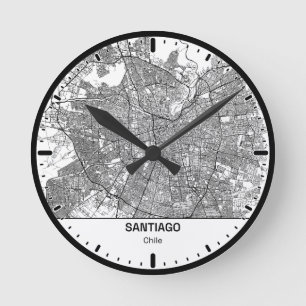 Santiago Klok Stad Lijn Kunst