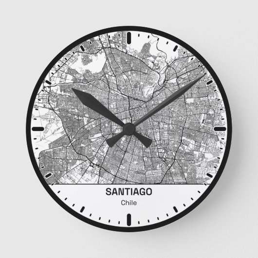 Santiago Klok Stad Lijn Kunst (Voorkant)