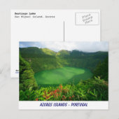 Santiago Lake, Azoren Briefkaart (Voorkant / Achterkant)