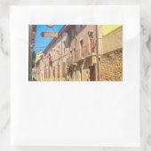 Santiago pad stadsgezicht rechthoekige sticker (Tas)