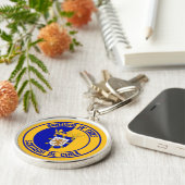 Santiago Round Emblem Sleutelhanger (Zijkant)