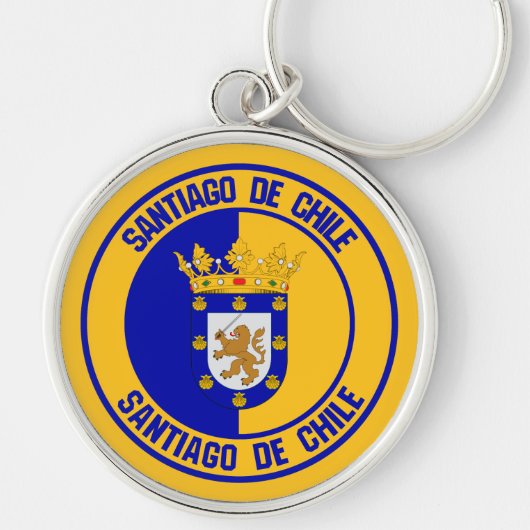Santiago Round Emblem Sleutelhanger (Voorkant)